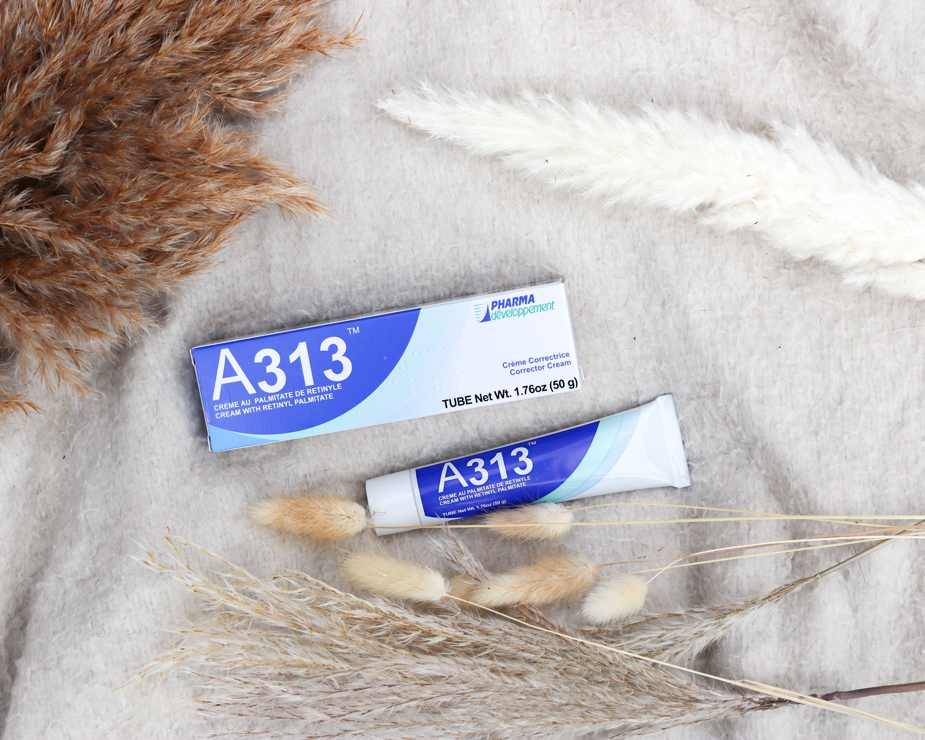 Crème A313 au rétinol et à la vitamine A, tube et étui